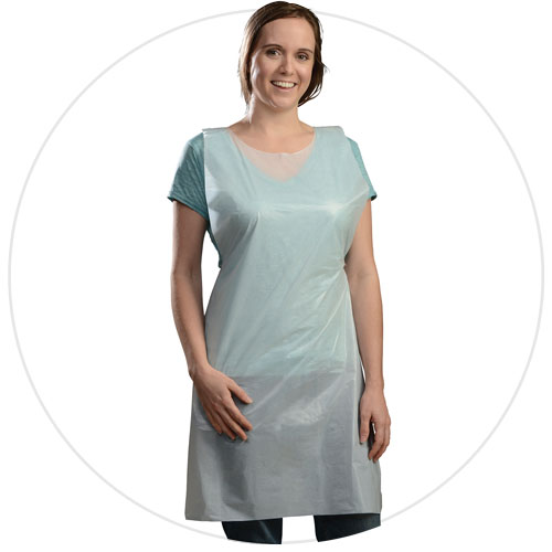 MDP-46W-S/P2846 White Smooth  Poly Aprons (28&quot; x 46&quot; x 