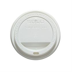 TLP316-0007 White Traveler Sip Through Dome Hot Cup Lid
