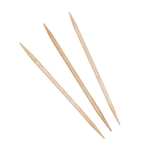R820 Round Wood Toothpicks - 19200 (24/800)