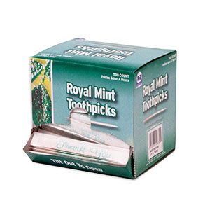 RM125 Mint Paper Wrapped Toothpicks - 6000 (12/500)