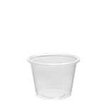 100PC 1 oz. Clear Portion
Cups (Fits PL1N Lid) -
2500(20/125)