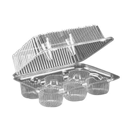 LBH-6646 Clear 6 Count
Muffin/Cupcake Hinged
Container - 350