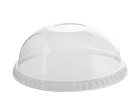 3198DL Clear PET Dome Lid without Hole f/ 12-24oz Cups