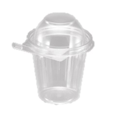 TS12CCRD Clear 12 oz.
Safe-T-Fresh Tamper Resistant
Parfait Cups with Dome Lid -
256