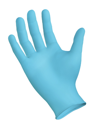 MNIT103M/GSBLN103 Medium Blue  PF Nitrile Gloves -1000 