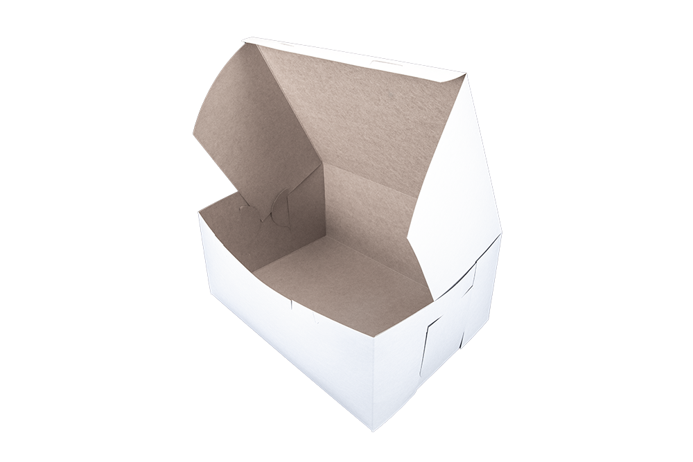 1026 White 14"x10"x6" Bakery  Box - 50
