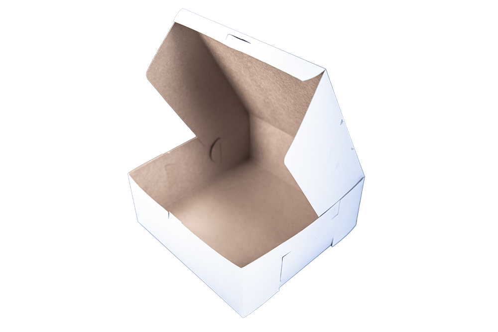 0973 White 10"X10"x4" Bakery  Box - 100