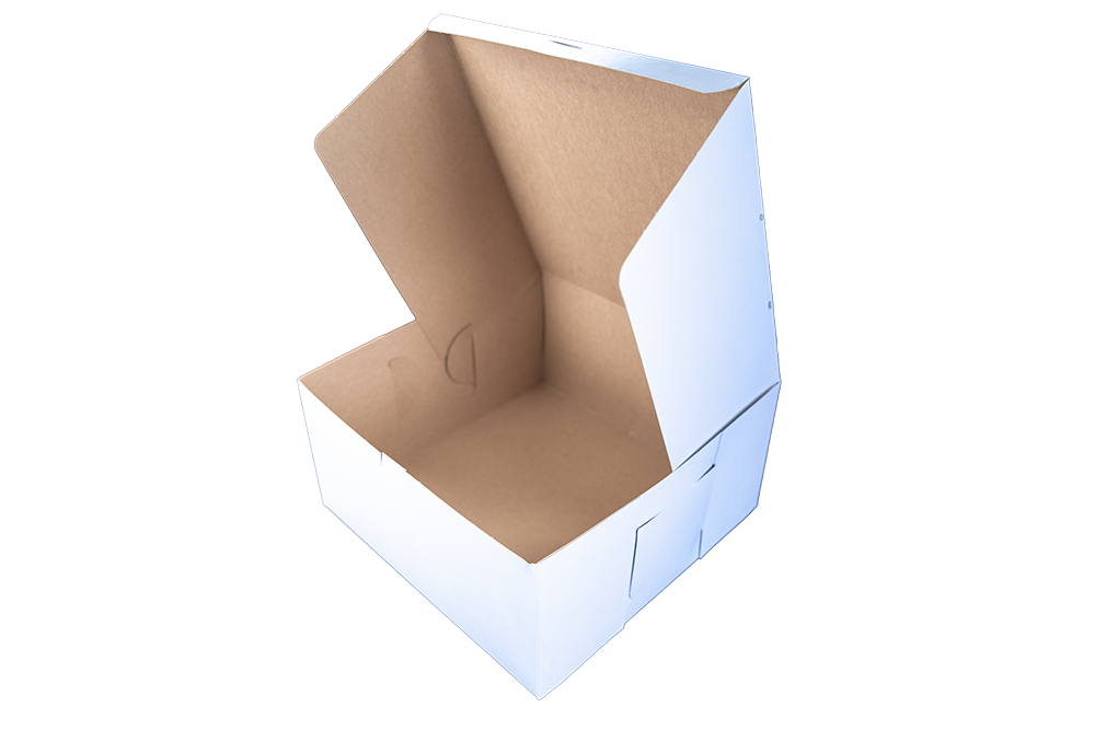 0989 White 12"x12"x6" Bakery  Box - 50