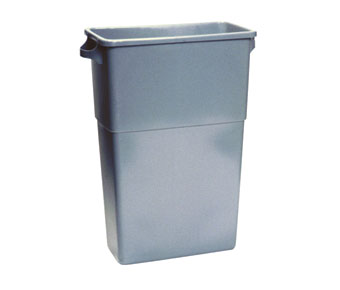 BWK23GLSJGRA Gray 23 Gallon  Thin Bin Trash Container - 1