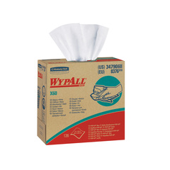 34790 Wypall X60 White Wipers 4-ply (9.1&quot;x16.8&quot;) - 1260